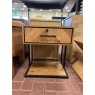 Vaughan Chevron Oak 1 Drawer Nightstand