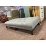 Alexander & James Alexander & James Luisa Footstool - Naturalis Taupe Fabric, Dark Feet & Antique Studs