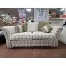 Alstons Alstons Elmswell 2 Seater Pillow Back Sofa - Pearl Pistachio Tattersall Check Fabric, Pewter Studs