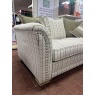 Alstons Alstons Elmswell 2 Seater Pillow Back Sofa - Pearl Pistachio Tattersall Check Fabric, Pewter Studs