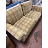 Parker Knoll Parker Knoll Burghley 2 Seater Sofa - Baslow Checked Gold Fabric & Cherry Legs