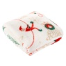 Duvet Day Elfie Printed Fleece Throw - Cream/Mint