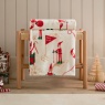 Duvet Day Elfie Printed Fleece Throw - Cream/Mint