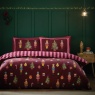 Catherine Lansfield Christmas Nutcracker Stripe Duvet Set - Plum