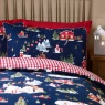 Catherine Lansfield Christmas Ski Village Duvet Set - Blue