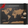 Xystos Travel Map World Desk Small- Black