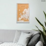 Xystos Travel Map Europe Small - Grey