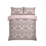 William Morris At Home Rose Brick Duvet Set - Pink/Sage