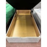 Downtown Chicago 90cm Single End Lift Ottoman Divan Base & Jasper Headboard - Velvet Silver