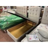 Downtown Chicago 90cm Single End Lift Ottoman Divan Base & Jasper Headboard - Velvet Silver