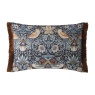 William Morris At Home Strawberry Thief 40x60cm Cushion - Blue
