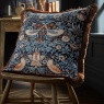 William Morris At Home Strawberry Thief 50cm Cushion - Blue