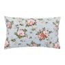 Fable Wild Rose Duvet Set - Duck Egg & Powder Pink