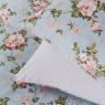 Fable Wild Rose Duvet Set - Duck Egg & Powder Pink