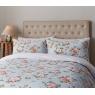 Fable Wild Rose Duvet Set - Duck Egg & Powder Pink