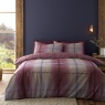 Catherine Lansfield Brushed Melrose Tweed Duvet Set - Plum