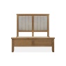 Baker Furniture Juniper Bedstead With Upholstered Headboard - Smoked Oak