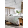 Baker Furniture Juniper Bedstead With Upholstered Headboard - Smoked Oak