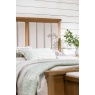 Baker Furniture Juniper Bedstead With Upholstered Headboard - Smoked Oak