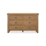 Baker Furniture Juniper 6 Drawer Wide Chest of Drawers - Smoked Oak