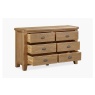 Baker Furniture Juniper 6 Drawer Wide Chest of Drawers - Smoked Oak