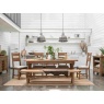 Baker Furniture Juniper Cross-Leg Extending Dining Table 150cm-200cm - Smoked Oak