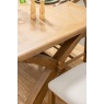 Baker Furniture Juniper Cross-Leg Extending Dining Table 200-250cm - Smoked Oak