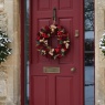 Festive Festive Red Rose & Pinecone Wreath - 36cm