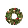 Smart Garden Smart Garden Green & Gold Bauble Pinecone Wreath - 36cm