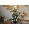 Festive Festive White & Warm White Fibre Optic Christmas Tree - 90cm