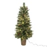 Festive Festive Berwick Fibre Optic Pine Christmas Tree In Pot - 120cm
