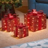 Smart Garden Set of 3 Red & Gold Gift Boxes