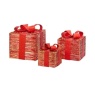 Smart Garden Set of 3 Red & Gold Gift Boxes