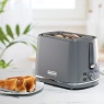 Daewoo SDA2628GE Stirling 2 Slice Toaster - Grey
