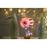 Festive Hot Air Balloon With Message 20cm - Multicolour