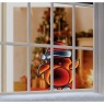Premier Standing Robin with Santa Hat Infinity Mirror - 60cm