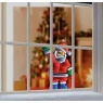 Premier Standing Waving Santa Infinity Mirror - 60cm