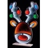 Premier Standing Stag Head with Baubles Infinity Mirror - 60cm