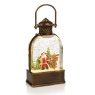 Premier Lit Water Spinner Snowman Santa - 24cm