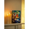 Premier Lit Robin on Branch Stained Glass - 21cm