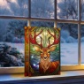 Premier Lit Stag Stained Glass - 21cm