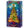 Premier Lit Tree Stained Glass - 21cm