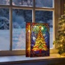 Premier Lit Tree Stained Glass - 21cm