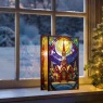 Premier Lit Church with Star Stained Glass - 21cm