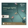 Lumineo 180 LED Vintage Lights Indoor 18m - Classic, Brown, Purple & Red Mix