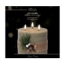 Lumineo LED Triple Wick Candle 15cm - Green