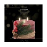 Lumineo LED Triple Wick Candle 15cm - Oxblood