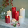 Lumineo LED Wick Candle 11.2cm - Red