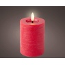 Lumineo LED Wick Candle 11.2cm - Red
