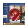 Lumineo Micro LED Glass Ball Light 20cm - Red